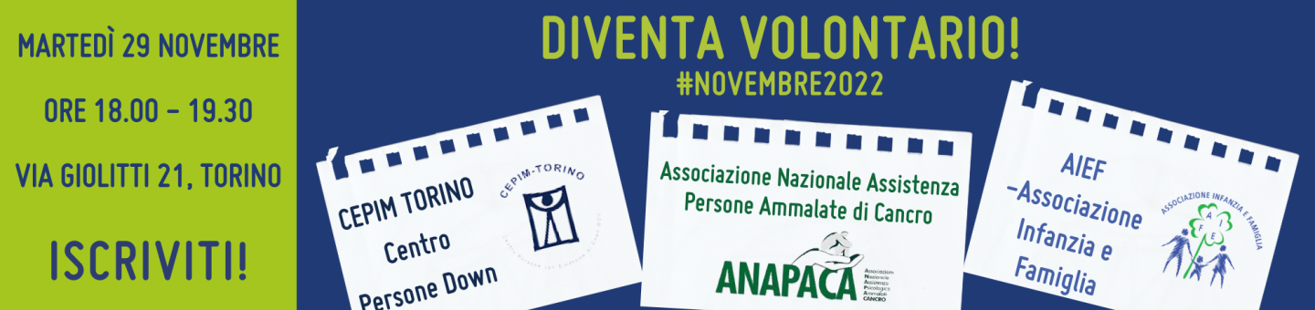 Volontariato, Vol.To, News, Centro Servizi, Torino, Terzo Settore, ETS